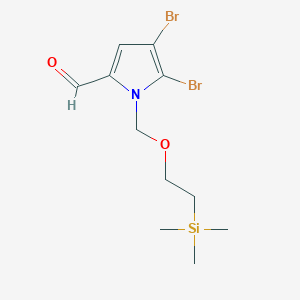 molecular formula C11H17Br2NO2Si B12277887 4,5-Dibromo-1-[[2-(trimethylsilyl)ethoxy]methyl]-1H-pyrrole-2-carbaldehyde 