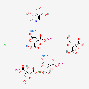 molecular formula C32H36ClK3MgNNa3O31 B1227794 Magurlit CAS No. 78090-19-4