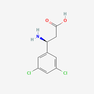 molecular formula C9H9Cl2NO2 B12277947 (3S)-3-amino-3-(3,5-dichlorophenyl)propanoic acid 