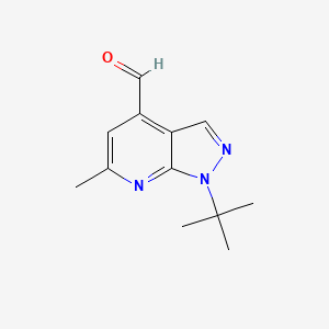 1-tert-Butyl-6-methyl-1H-pyrazolo[3,4-b]pyridine-4-carbaldehyde