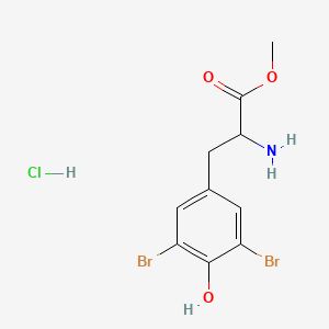 molecular formula C10H12Br2ClNO3 B12277980 Methyl 2-amino-3-(3,5-dibromo-4-hydroxyphenyl)propanoate;hydrochloride 