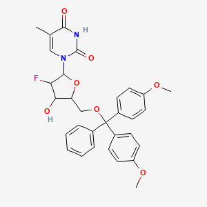 molecular formula C31H31FN2O7 B12278030 2'-Deoxy-5'-o-dmt-2'-fluoro-5-methyluridine 