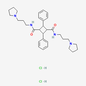 molecular formula C32H46Cl2N4O2 B1227805 Pyrocurin CAS No. 87916-17-4