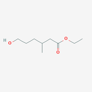 molecular formula C9H18O3 B12278061 Ethyl(R)-6-Hydroxy-3-methylhexanoate 