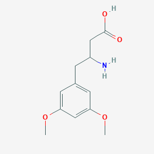 molecular formula C12H17NO4 B12278068 3-Amino-4-(3,5-dimethoxyphenyl)butyric Acid 