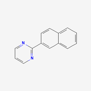 molecular formula C14H10N2 B12278084 2-(2-Naphthyl-3-D)pyrimidine 