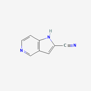 molecular formula C8H5N3 B12278109 1H-pyrrolo[3,2-c]pyridine-2-carbonitrile 