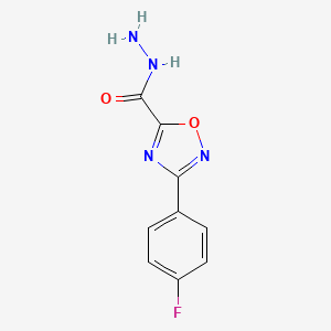 3-(4-Fluorophenyl)-1,2,4-oxadiazole-5-carbohydrazide