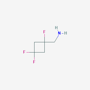 molecular formula C5H8F3N B12278229 (1,3,3-Trifluorocyclobutyl)methanamine 