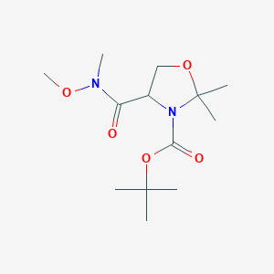 molecular formula C13H24N2O5 B12278235 3-Boc-N-methoxy-N,2,2-trimethyloxazolidine-4-carboxamide 