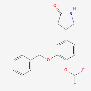 4-(3-(Benzyloxy)-4-(difluoromethoxy)phenyl)pyrrolidin-2-one