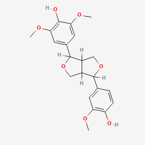 4-[3-(4-Hydroxy-3-methoxyphenyl)-1,3,3a,4,6,6a-hexahydrofuro[3,4-c]furan-6-yl]-2,6-dimethoxyphenol