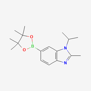 molecular formula C17H25BN2O2 B12278261 1-Isopropyl-2-methyl-1H-benzimidazole-6-boronic Acid Pinacol Ester 