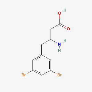 molecular formula C10H11Br2NO2 B12278265 3-Amino-4-(3,5-dibromophenyl)butyric Acid 