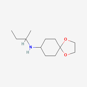 N-(butan-2-yl)-1,4-dioxaspiro[4.5]decan-8-amine