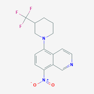 8-Nitro-5-[3-(trifluoromethyl)-1-piperidinyl]isoquinoline