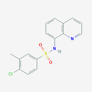 4-chloro-3-methyl-N-(8-quinolinyl)benzenesulfonamide