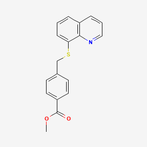 Methyl 4-[(quinolin-8-ylsulfanyl)methyl]benzoate