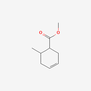 molecular formula C9H14O2 B12278297 Methyl 6-methylcyclohex-3-ene-1-carboxylate CAS No. 62266-63-1