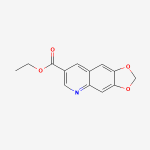 molecular formula C13H11NO4 B12278314 Ethyl [1,3]Dioxolo[4,5-g]quinoline-7-carboxylate 