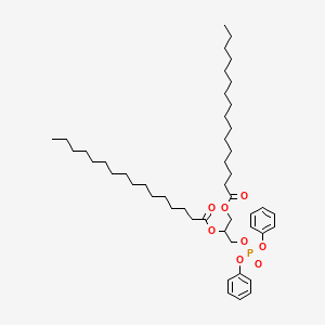 molecular formula C47H77O8P B12278323 1,2-Dihexadecanoyl-SN-glycero-3-[bis(phenyl) phosphate] 