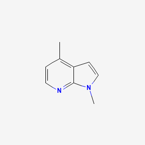 molecular formula C9H10N2 B12278343 1,4-dimethyl-1H-pyrrolo[2,3-b]pyridine 