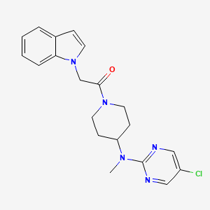 1-{4-[(5-chloropyrimidin-2-yl)(methyl)amino]piperidin-1-yl}-2-(1H-indol-1-yl)ethan-1-one