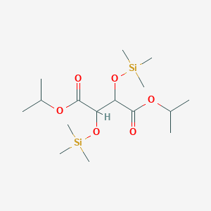 molecular formula C16H34O6Si2 B12278400 Butanedioic acid, 2,3-bis[(trimethylsilyl)oxy]-, bis(1-methylethyl) ester, [R-(R*,R*)]-(9CI) 