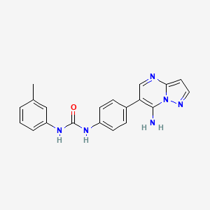 1-[4-(7-Aminopyrazolo[1,5-a]pyrimidin-6-yl)phenyl]-3-m-tolylurea