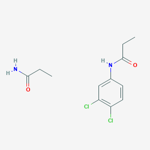 molecular formula C12H16Cl2N2O2 B12278471 3,4-Dichlorophenyl dipropionamide 