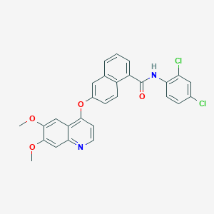 N-(2,4-dichlorophenyl)-6-(6,7-dimethoxyquinolin-4-yloxy)-1-naphthamide