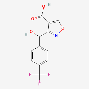 3-[Hydroxy[4-(trifluoromethyl)phenyl]methyl]isoxazole-4-carboxylic Acid