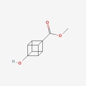 molecular formula C10H10O3 B12278518 Methyl 4-hydroxycubane-1-carboxylate 