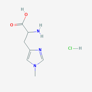 molecular formula C7H12ClN3O2 B12278533 (S)-2-Amino-3-(1-methyl-1H-imidazol-4-yl)propanoic acid hydrochloride 