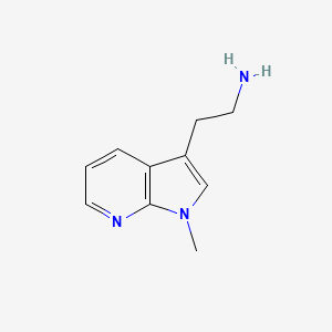 molecular formula C10H13N3 B12278537 2-(1-Methyl-1H-pyrrolo[2,3-B]pyridin-3-YL)ethanamine 