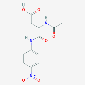 molecular formula C12H13N3O6 B12278541 3-Acetamido-4-(4-nitroanilino)-4-oxobutanoic acid 