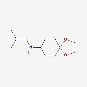 N-(2-methylpropyl)-1,4-dioxaspiro[4.5]decan-8-amine