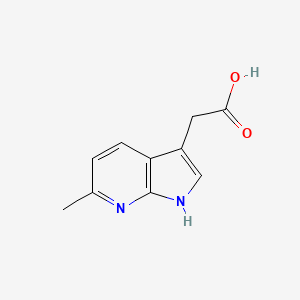 2-{6-methyl-1H-pyrrolo[2,3-b]pyridin-3-yl}acetic acid