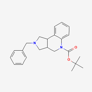 2-Benzyl-1,2,3,3a,4,9b-hexahydro-pyrrolo[3,4-c]quinoline-5-carboxylic acid tert-butyl ester