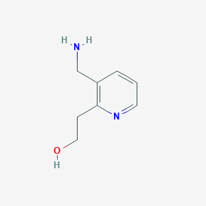 molecular formula C8H12N2O B12278604 2-(3-Aminomethyl-pyridin-2-yl)-ethanol 