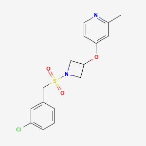 4-({1-[(3-Chlorophenyl)methanesulfonyl]azetidin-3-yl}oxy)-2-methylpyridine