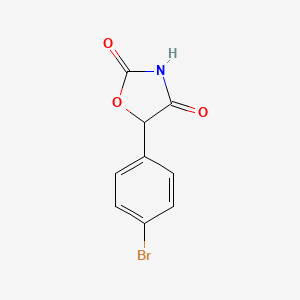 molecular formula C9H6BrNO3 B12278638 5-(4-Bromophenyl)oxazolidine-2,4-dione CAS No. 241165-56-0