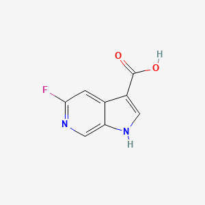 molecular formula C8H5FN2O2 B12278675 5-fluoro-1H-pyrrolo[2,3-c]pyridine-3-carboxylic acid 