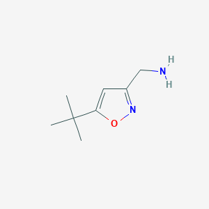 molecular formula C8H14N2O B12278678 (5-(tert-Butyl)isoxazol-3-yl)methanamine 