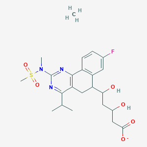 molecular formula C23H31FN3O6S- B12278680 Rosuvastatin EP impurity H 