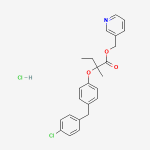 molecular formula C24H25Cl2NO3 B1227870 Eniclobrate hydrochloride CAS No. 57081-66-0