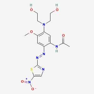 molecular formula C16H20N6O6S B12278700 C.I. Disperse Blue A press cake 