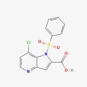 1-(Benzenesulfonyl)-7-chloro-pyrrolo[3,2-b]pyridine-2-carboxylic acid