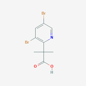 2-(3,5-Dibromo-2-pyridyl)-2-methyl-propanoic acid