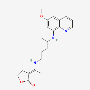 molecular formula C21H27N3O3 B1227874 Elubaquine 